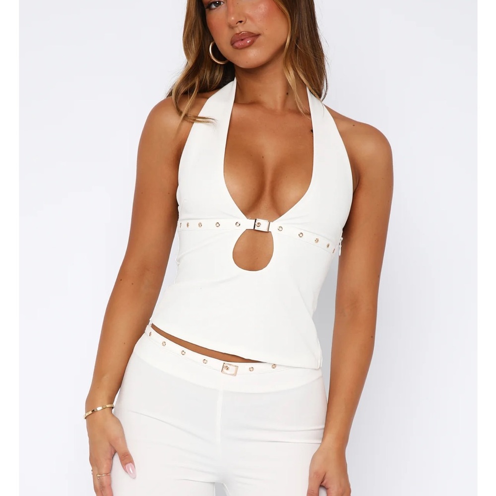 White Fox Boutique Cut-Out Tank Top
